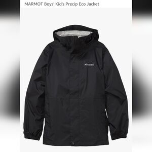 MARMOT Boys'  Precip Eco Rain Jacket - Black M